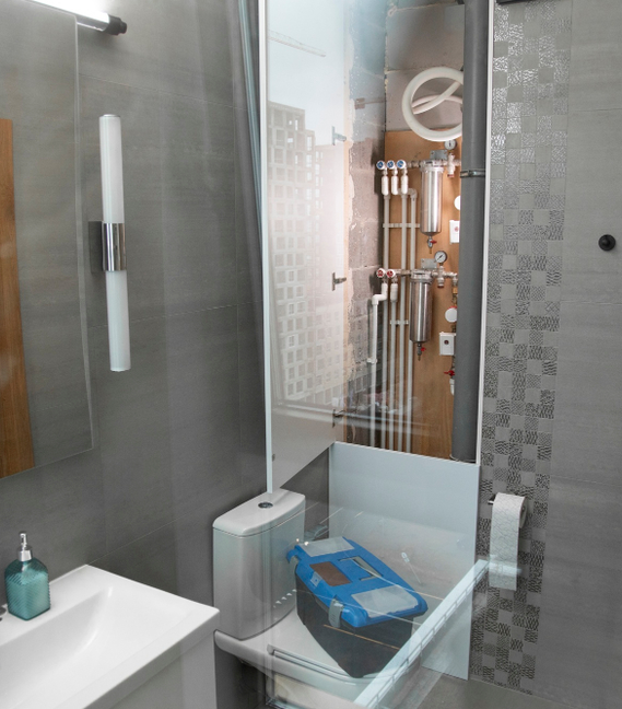 Bathroom plumbing and concealed pipe installation behind wall – Pro Dallas Bathroom